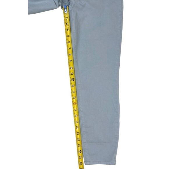 Buffalo David Britton Havana High-Rise Stretch Skinny Ankle Jeans Pastel Blue 10 - Picture 13 of 14